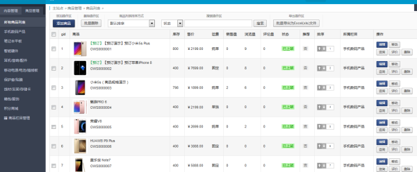 ECSHOP與OpenWBS商城系統的對比分析